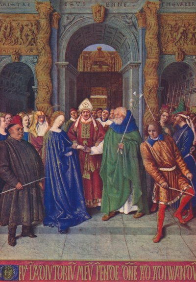 Il matrimonio della Vergine da Jean Fouquet