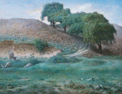 Sentiero con castagni vicino a Cusset da Jean Francois Millet