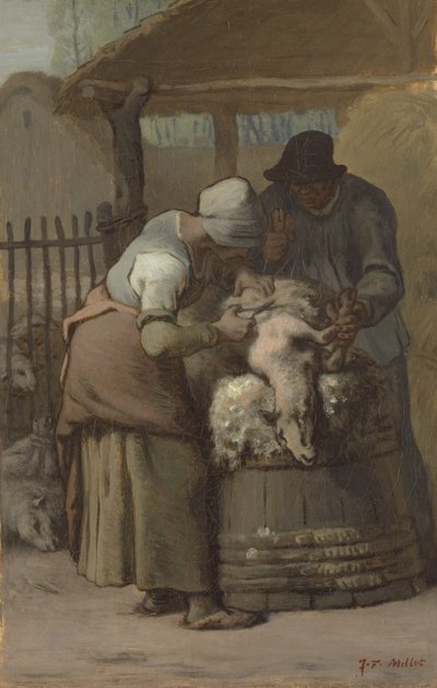 I Tosatori di Pecore, 1857-61 da Jean Francois Millet