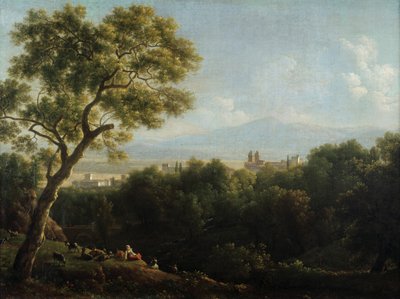 Veduta di Frascati, 1820 da Jean Joseph Xavier Bidauld