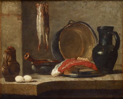 Natura Morta di Utensili da Cucina da Jean Baptiste Simeon Chardin