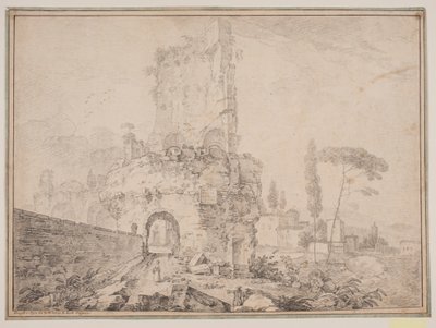 Paesaggio con rovine fuori Roma da Jens Petersen Lund