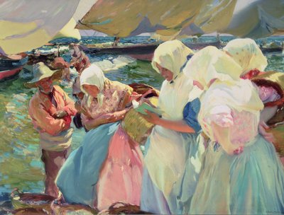 Pescatrici sulla spiaggia da Joaquin Sorolla y Bastida