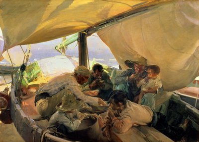 Pranzo sulla barca da Joaquin Sorolla y Bastida