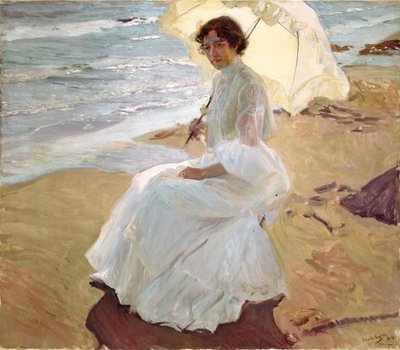 Clotilde sulla spiaggia, 1904 da Joaquín Sorolla