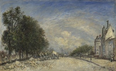 Boulevard de Port-Royal, Parigi. 1877 da Johan Barthold Jongkind