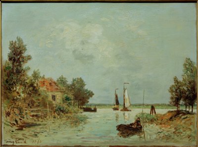 La Mosa a Dordrecht da Johan Barthold Jongkind