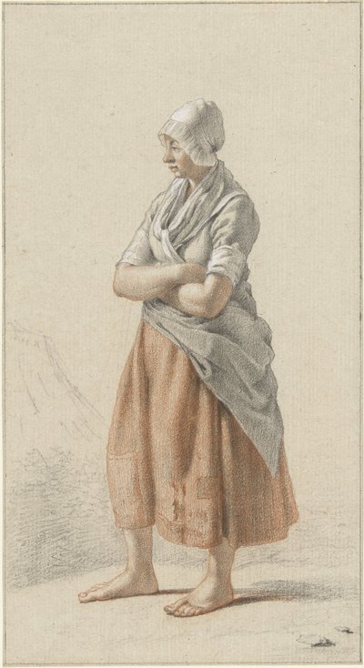 Ragazza in piedi, verso sinistra da Johan Christiaan Willem Safft