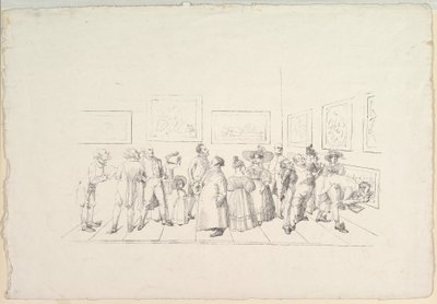 Il Pubblico a una Mostra, 1831 da Johann Gottfried Schadow