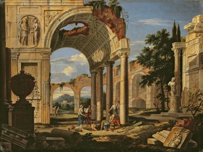 Paesaggio con rovine, 1673 da Johann Oswald Harms