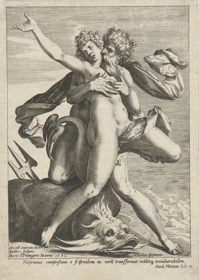 Caenis abbracciata da Nettuno da Johann Sadeler (I)