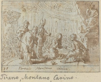 Tirenio, Montano e Carino da Johann Wilhelm Baur