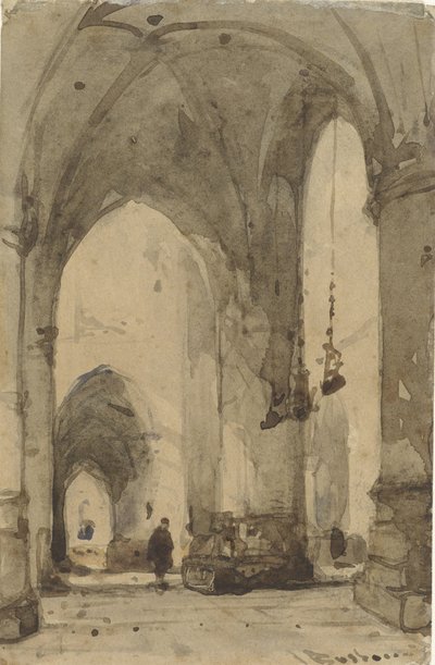 Interno della Chiesa di San Bavone a Haarlem da Johannes Bosboom