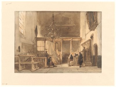 Interno di una chiesa a Utrecht da Johannes Bosboom