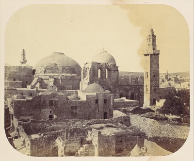 Cupola del Santo Sepolcro, Gerusalemme, anni 1860 da John Anthony