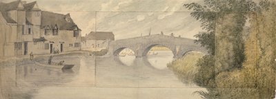 Ponte di Hythe, Oxford, 1789 da John Baptist Malchair