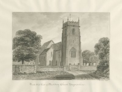 Chiesa di Bushbury (disegno a seppia) da John Buckler