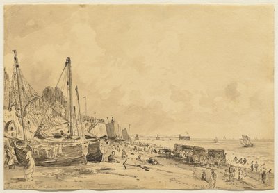 Spiaggia di Brighton, vista verso est, 1824 da John Constable