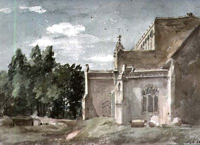 Chiesa di East Bergholt: vista da est da John Constable