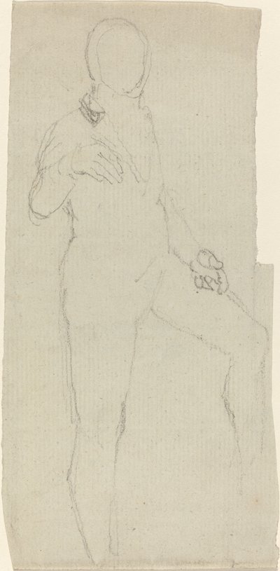 Figura maschile in abbigliamento contemporaneo da John Flaxman