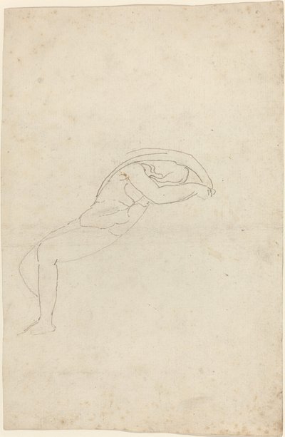 Studio di una figura semi-reclinata da John Flaxman