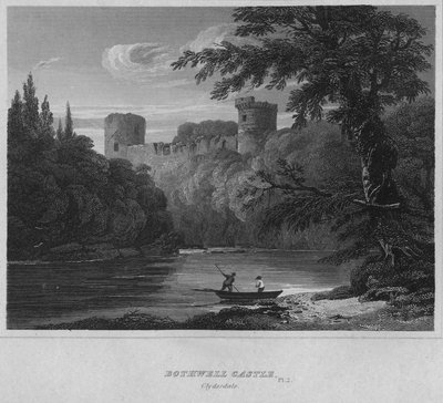 Castello di Bothwell, Clydesdale, 1814 da John Greig