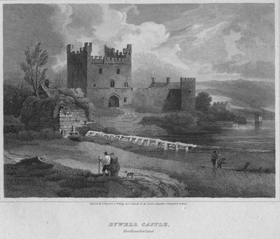 Castello di Bywell, Northumberland, 1814 da John Greig