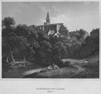 Abbazia di Dunfermline, Fifeshire, 1814 da John Greig