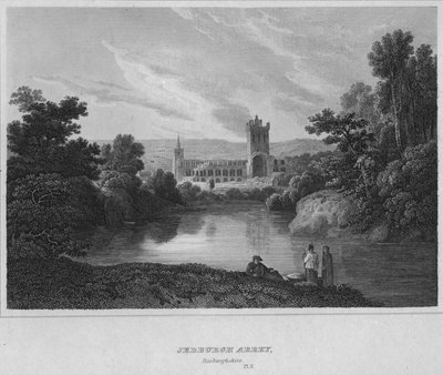 Abbazia di Jedburgh, Roxburghshire, 1814 da John Greig