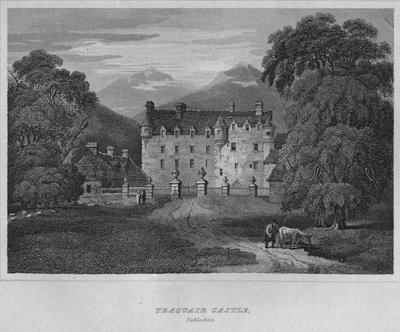 Castello di Traquair, Peebleshire, 1814 da John Greig