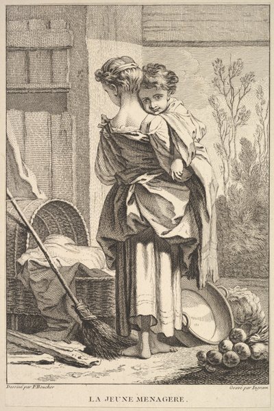 La giovane casalinga, 1741-63 da John Ingram