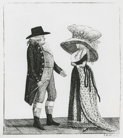 Capitano Dalrymple e Penelope Macdonald, 1787 da John Kay