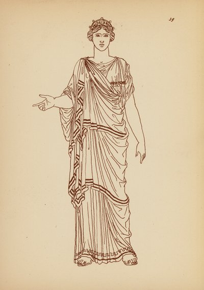 Costume Femminile Greco Antico da John Moyr Smith