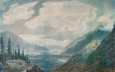 Una valle alpina da John Robert Cozens