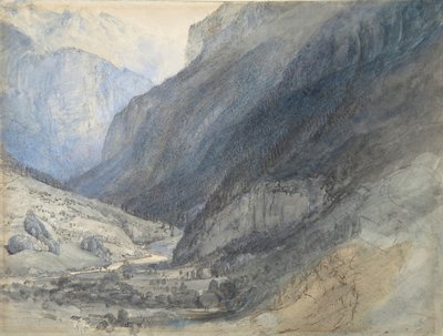 La valle di Lauterbrunnen, Svizzera da John Ruskin