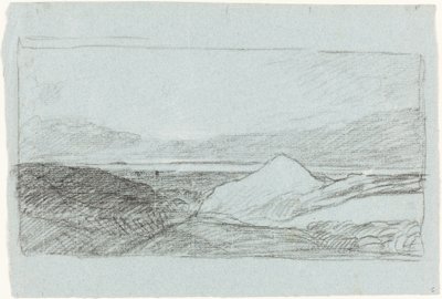 Paesaggio con colline e acqua da John Sell Cotman