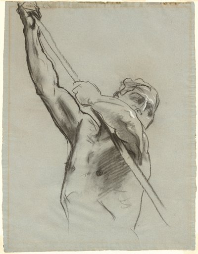 Torso maschile con palo da John Singer Sargent