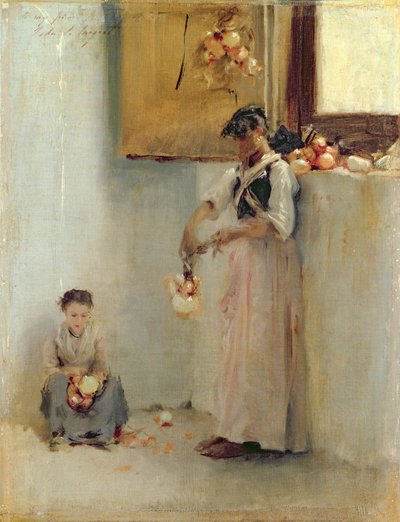 Infilando Cipolle, c.1882 da John Singer Sargent