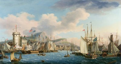 Porto di Leith, 1825 da John Thomas Serres