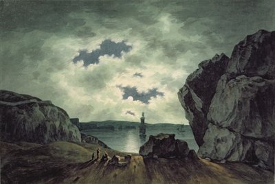 Scena di Baia al Chiaro di Luna da John Warwick Smith