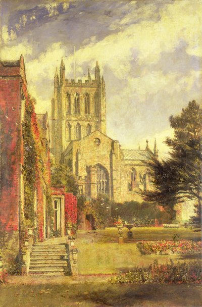 Cattedrale di Hereford da John William Buxton Knight