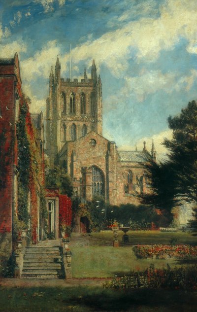 Cattedrale di Hereford da John William Buxton Knight