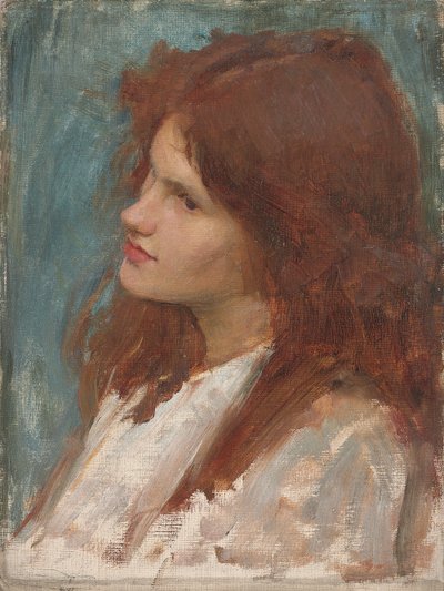 Testa di una ragazza, c. 1892-1900 da John William Waterhouse