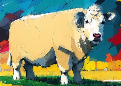 Animali: manzo Charolais 2 da Josef Johann Michel