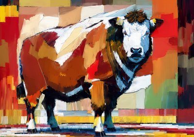 Animali: manzo Hereford 1 da Josef Johann Michel