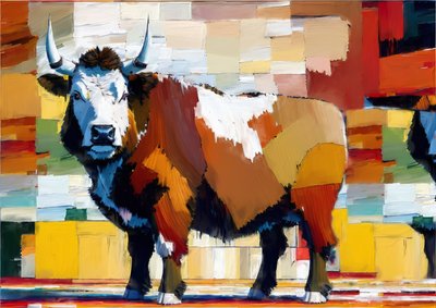 Animali: manzo Hereford 2 da Josef Johann Michel