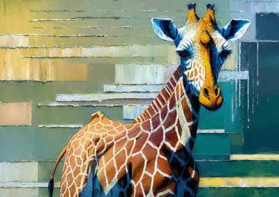 Animali: giraffe 3 da Josef Johann Michel