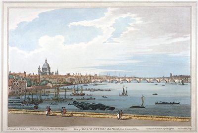 Ponte di Blackfriars, Londra da Joseph Constantine Stadler