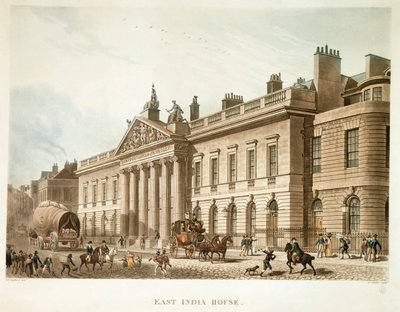 East India House, Londra, 1817 da Joseph Constantine Stadler