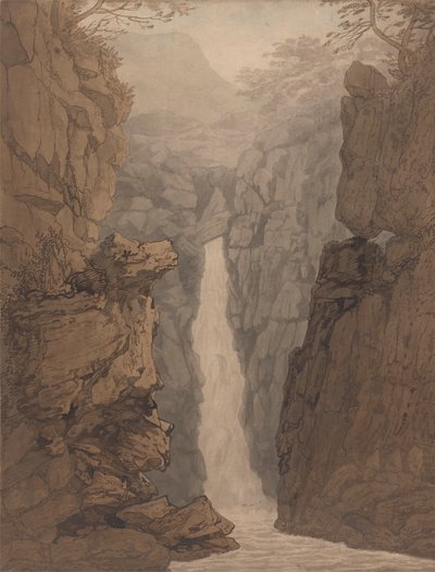 Cascata nel Distretto dei Laghi da Joseph Farington